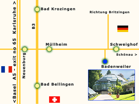 Lage plan map Badenweiler
